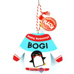 43. Karácsonyi pulcsi, Bogi, pingvin