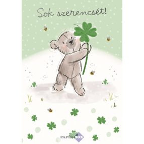 Képeslap, Sok szerencsét, Maci