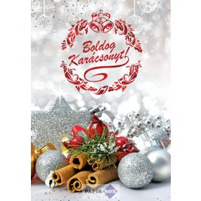 Képeslap, Karácsonyi céges, Fahéj