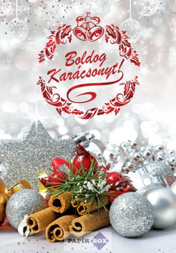 Képeslap, Karácsonyi céges, Fahéj