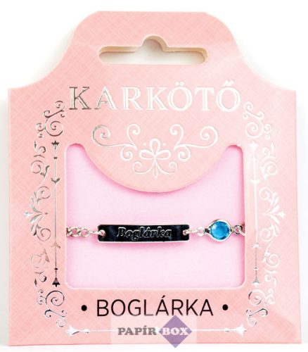 02. Névre szóló karkötő, Boglárka