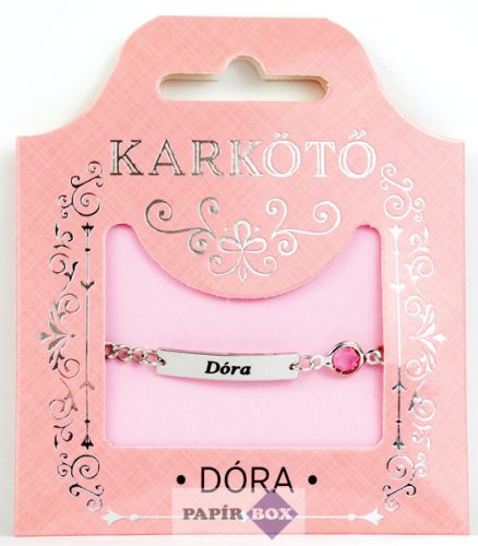05. Névre szóló karkötő, Dóra