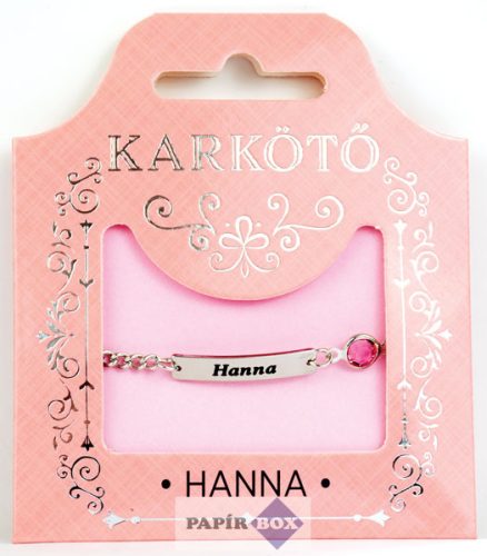 09. Névre szóló karkötő, Hanna