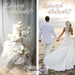 3D-s képeslap, Esküvő, Tengerpart