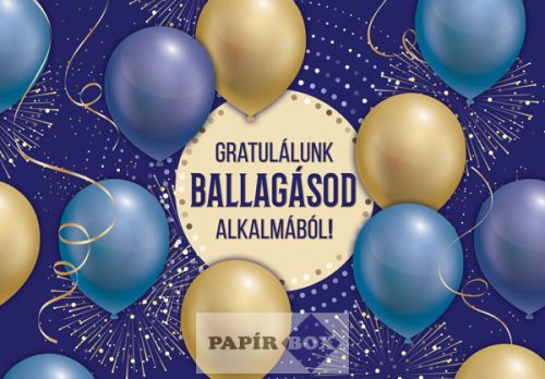 Képeslap, Ballagás, Lufik