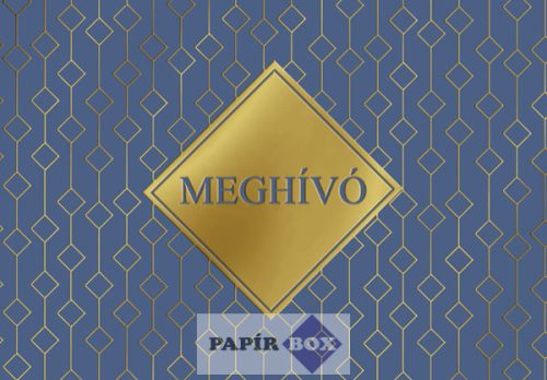 Meghívó, Kék-arany