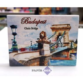 Hűtőmágnes, Budapest, Lánchíd, vászon