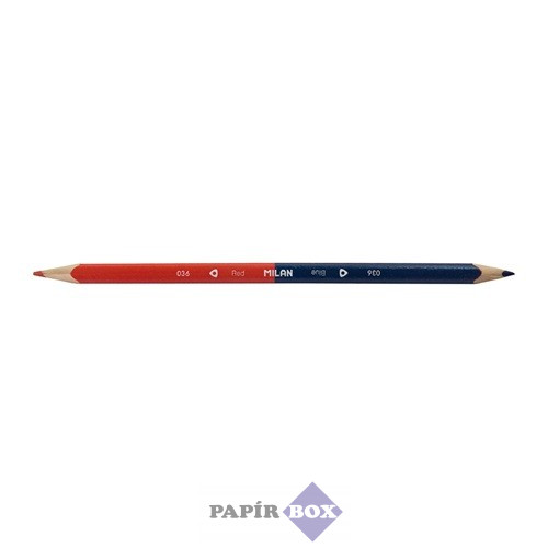 Színes ceruza Milan piros-kék háromszögletű