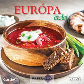 Falinaptár 2026. Európa ételei
