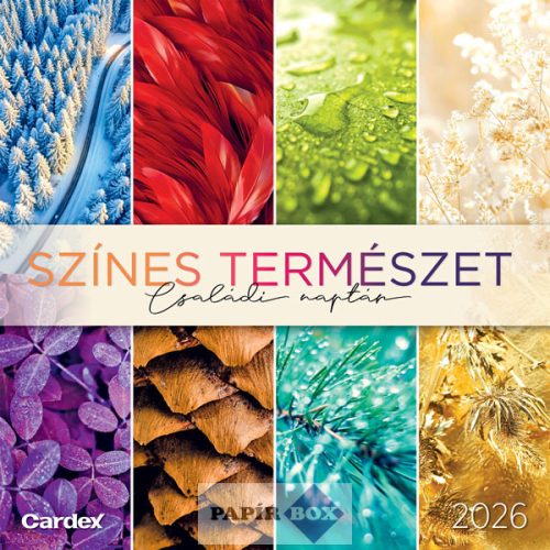 Falinaptár 2026., Családi tervező naptár, Színes természet