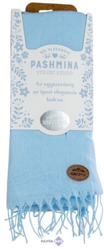 12. Pashmina kendő, Az egyszerűség...