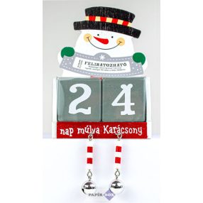 02. Adventi öröknaptár, felirat nélkül, hóember