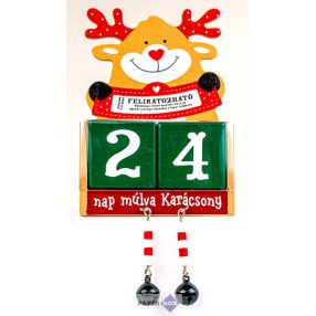 03. Adventi öröknaptár, felirat nélkül, rénszarvas