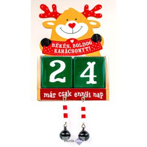   05. Adventi öröknaptár, Békés, boldog karácsonyt! rénszarvas
