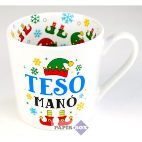 04. Lifestyle karácsonyi bögre, Tesó Manó, fiú