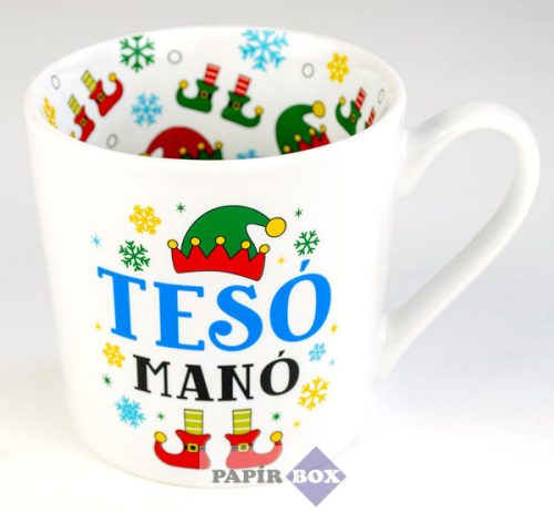 04. Lifestyle karácsonyi bögre, Tesó Manó, fiú