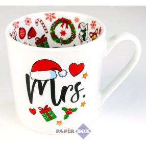 07. Lifestyle karácsonyi bögre, Mrs.