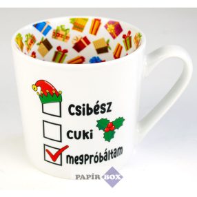 14. Lifestyle karácsonyi bögre, Csibész…
