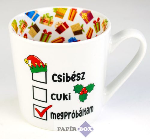 14. Lifestyle karácsonyi bögre, Csibész…