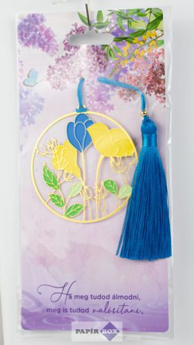 02. Fémcsipke könyvjelző, Sárga virágok