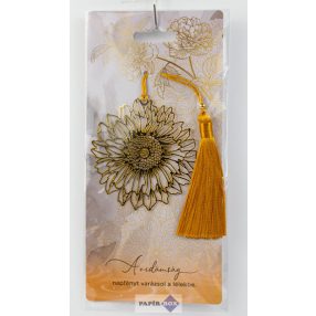 04. Fémcsipke könyvjelző, Napraforgó