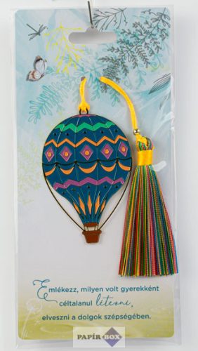 08. Fémcsipke könyvjelző, Hőlégballon