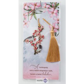 10. Fémcsipke könyvjelző, Cseresznyevirágzás