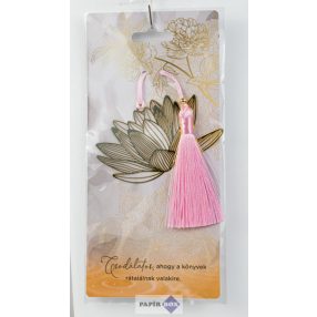 12. Fémcsipke könyvjelző, Lótuszvirág