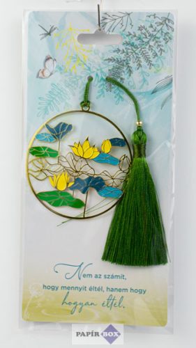 13. Fémcsipke könyvjelző, Tavirózsa