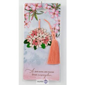 14. Fémcsipke könyvjelző, Virágcsokor