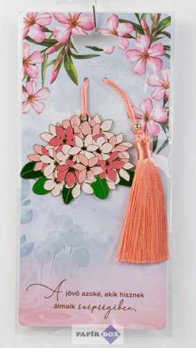 14. Fémcsipke könyvjelző, Virágcsokor