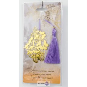 16. Fémcsipke könyvjelző, Pillangók