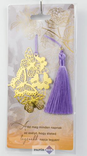 16. Fémcsipke könyvjelző, Pillangók