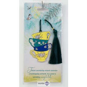 17. Fémcsipke könyvjelző, Csészék