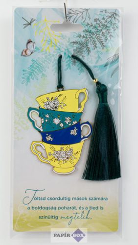 17. Fémcsipke könyvjelző, Csészék