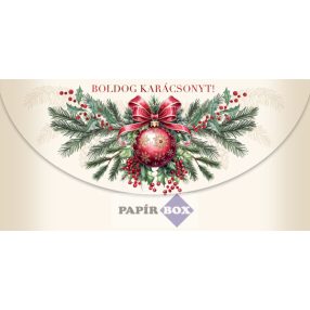 Díszboríték, Karácsony, Piros gömb