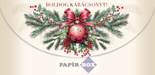 Díszboríték, Karácsony, Piros gömb