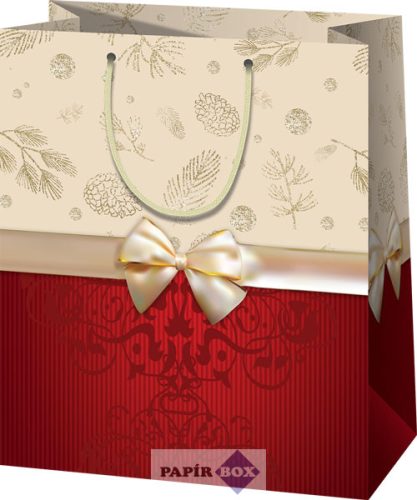 Dísztasak, nagy, karácsonyi, Masnis