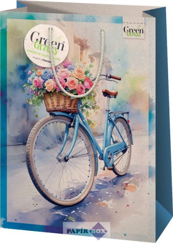 Dísztasak, prémium, nagy, fűtasak, Kék bicikli