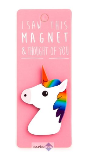I saw this hűtőmágnes, Unicorn