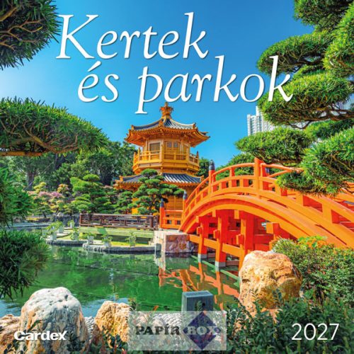 Falinaptár 2027. Kertek és parkok