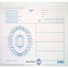 C.3304-26 Iskolafogászati törzslap fiú, kék