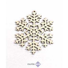 Karácsonyfadísz áttört fa, hópehely