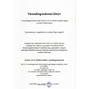 C.3341-39/2016. Várandósgondozási könyv