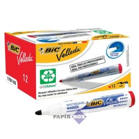   Flipchart- és táblamarker, 1,4 mm, kúpos, BIC" Velleda ecolutions", piros