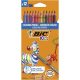 Színes ceruza készlet, BIC KIDS "Evolution Stripes", 12 különböző szín