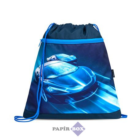 Tornazsák, BELMIL "Racing Blue Neon", kék, versenyautó