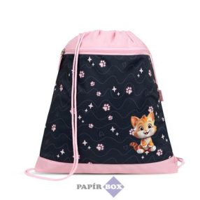   Tornazsák, BELMIL "Cute Kitten", fekete-rózsaszín, cica