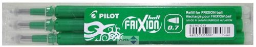 Rollertoll betét, 0,35 mm, törölhető, PILOT "Frixion Ball/Clicker", zöld