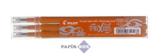 Rollertoll betét, 0,35 mm, törölhető, PILOT "Frixion Ball/Clicker", narancssárga